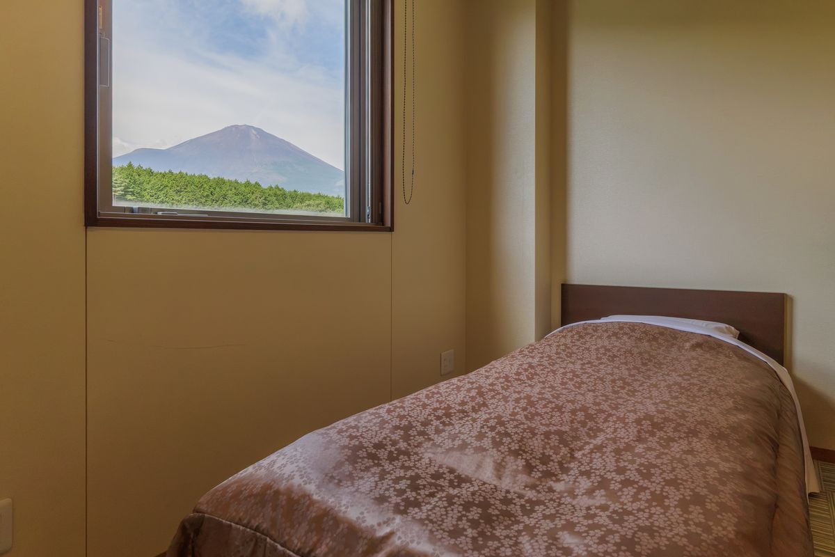 窓から見える富士山